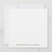 かわいらしお誕生日ケーキパーティの招待状 招待状 (裏面)