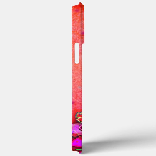 かわいらしかわいいハートの花カスタマイズ感性 Case-Mate iPhoneケース (裏面 / 右)