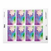 かわいらしきらめくファンタジー花設計者ラベル ラベル (フルシート)