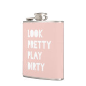 かわいらしくおもしろいな引用文の赤面のピンクを見て下さい フラスク (左)