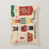 かわいらしくるみ割り伝統的兵士 アクセントクッション (正面(垂直))