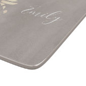 かわいらしくエレガントな銅のばら色の金ゴールドのパイナップル及び灰色 カッティングボード (角)