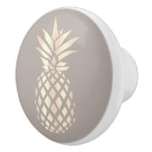 かわいらしくエレガントな銅のばら色の金ゴールドのパイナップル及び灰色 セラミックノブ (右)