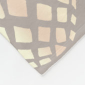 かわいらしくエレガントな銅のばら色の金ゴールドのパイナップル及び灰色 フリースブランケット (角)