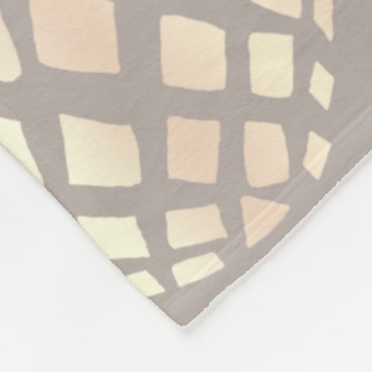 かわいらしくエレガントな銅のばら色の金ゴールドのパイナップル及び灰色 フリースブランケット (角)