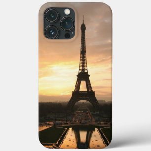 かわいらしくロマンチックな日没のエッフェル塔パリフランス iPhone 13 PRO MAXケース