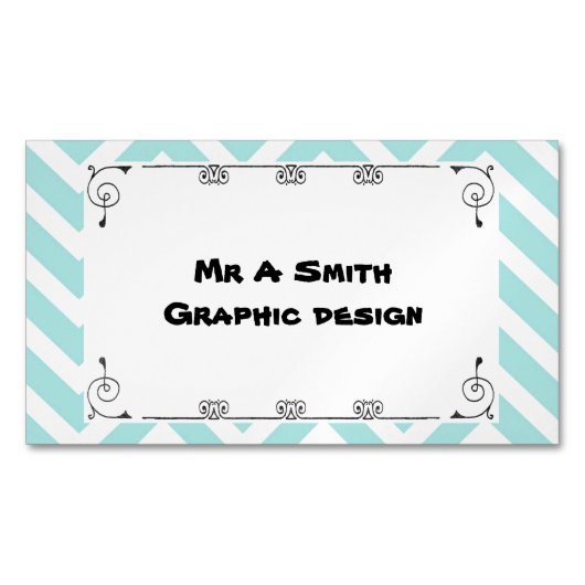 かわいらしく予測できない名刺 マグネット名刺 (正面)