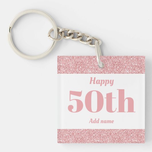 かわいらしく名前入りな誕生日プレゼントのkeychain第50 キーホルダー (正面)