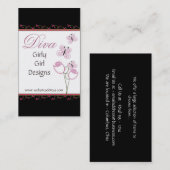 かわいらしく小さいバラw/Butterfliesの名刺 名刺 (正面/裏面)