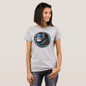 かわいらしく悪賢いサイレン-穀物の上 Tシャツ (正面フル)