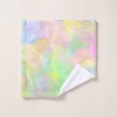 かわいらしく抽象的なパステル バスタオルセット (ウォッシュタオル)