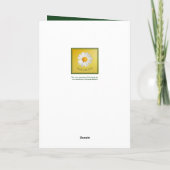 かわいらしく明るいデイジーのお祝いの誕生日 カード (裏面)