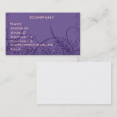 かわいらしく渦巻形のなプロフィールカード 名刺 (正面/裏面)