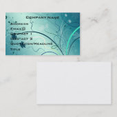 かわいらしく渦巻形のなプロフィールカード 名刺 (正面/裏面)