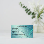 かわいらしく渦巻形のなプロフィールカード 名刺 (スタンド正面)