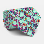 かわいらしく真新しいペイズリー ネクタイ (ロール)