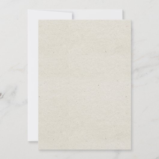 かわいらしく素朴な花の結婚式 招待状 (裏面)