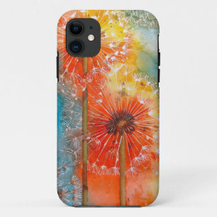 かわいらしく色彩の鮮やかなタンポポ iPhone 11 ケース