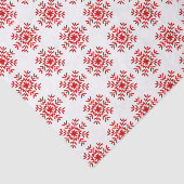 かわいらしく赤いクリスマスの雪片 薄葉紙 (詳細)