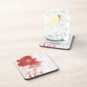 かわいらしく赤いバラ コースター (右側)