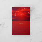 かわいらしく赤い輝きのSweet sixteenのサンキューカード サンキューカード (内部)