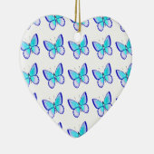 かわいらしく青い蝶 セラミックオーナメント (右)