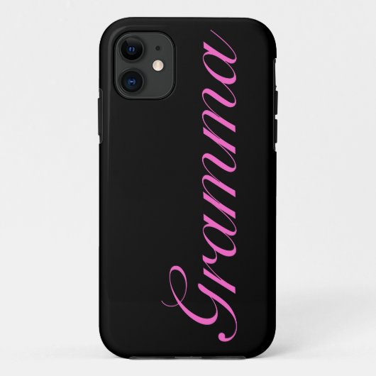 かわいらしく黒いgrammaのiphoneの箱 Case-Mate iPhoneケース (裏面)