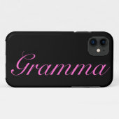 かわいらしく黒いgrammaのiphoneの箱 Case-Mate iPhoneケース (裏面(横))