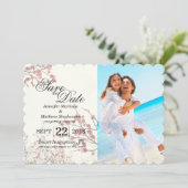 かわいらしさくらんぼの花が白エレガントい セーブザデート (スタンド正面)