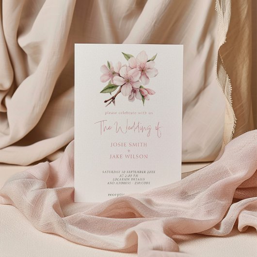 かわいらしさくらんぼ結婚式招待状 招待状