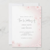 かわいらしさくらんぼ縁ど結婚式招待状 招待状 (正面)