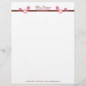 かわいらしさくらんぼ花 レターヘッド (正面)