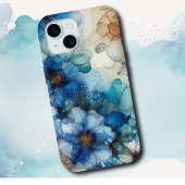 かわいらしさくらんぼ |青と金ゴールドの水色 Case-Mate iPhoneケース