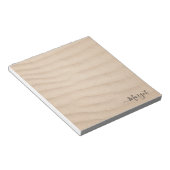 かわいらしとシンプルビーチ砂 ノートパッド (アングル)