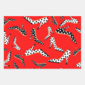 かわいらしとスタイリッシュハイヒール ラッピングペーパーシート (正面3)