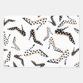 かわいらしとスタイリッシュハイヒール ラッピングペーパーシート (正面)