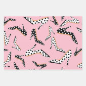 かわいらしとスタイリッシュハイヒール ラッピングペーパーシート (正面3)