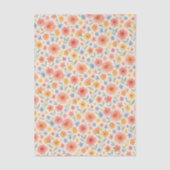 かわいらしみすぼらしいシックフランスのフローラアートパターン 薄葉紙 (正面)