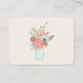 かわいらしアイボリーコテージシック結婚ズ情報カード エンクロージャーカード (裏面)