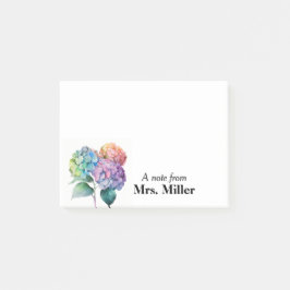 かわいらしアジサイパーソナライズされたズ事後注記 ポストイット