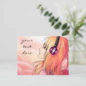 かわいらしアニ聞メ少女→音楽ポストカード ポストカード (スタンド正面)