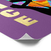 かわいらしアモダンート・バレエ・ダンスをテーマ ポスター (角)