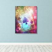 かわいらしアリスinワンダインスパイアランドのスペード キャンバスプリント (インサイチュ (ウッドフロア))