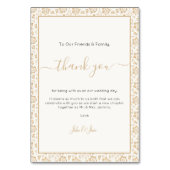 かわいらしアンティーク結婚フラワーの感謝していユテーブ テーブルナンバー (正面)