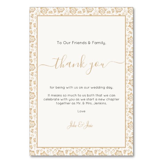 かわいらしアンティーク結婚フラワーの感謝していユテーブ テーブルナンバー (正面)