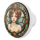 かわいらしアールヌーボー妖精 セラミックノブ (右)