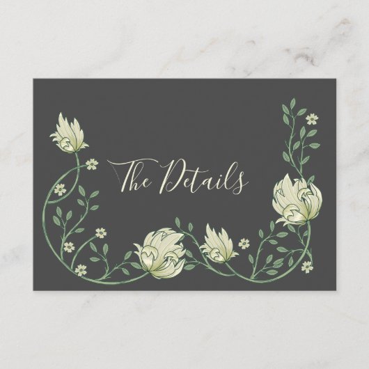 かわいらしアールヌーボー花ザ詳細 エンクロージャーカード (正面)