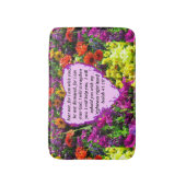 かわいらしイザヤ41:10フローラデザイン バスマット (正面縦)