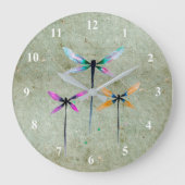 かわいらしイラストレーション ラージ壁時計 (正面)