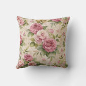 かわいらしインスパイアヴィンテージ花柄 クッション (裏面)